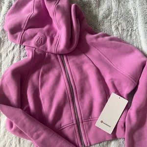 Lululemon full-zip cropped hoodie